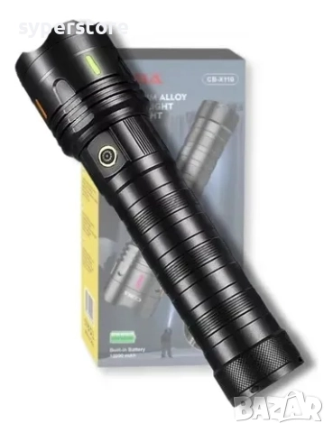 Фенер ръчен, много мощен, професионален Digital One SP01130 NW1 1HY,Силен лъч като лазер, Презарежда, снимка 4 - Друга електроника - 52132492