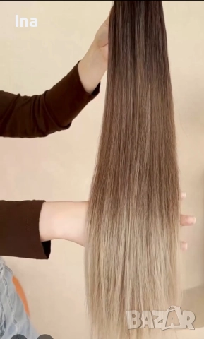 Опашка екстеншън омбре , снимка 3 - Аксесоари за коса - 51772163