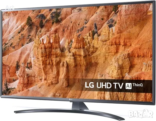 *КАТО НОВ* - LG 55UN74003LB, 55" (139 см.), SMART, 4K Ultra HD, снимка 1