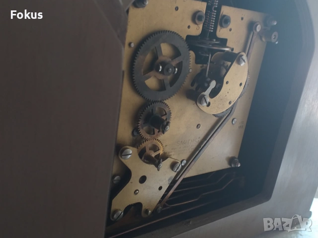 Стар антикварен красив каминен часовник Smiths, снимка 3 - Антикварни и старинни предмети - 53461920