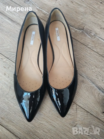 Обувки GEOX изцяло от естествена кожа и лак, номер 38.5, снимка 2 - Дамски елегантни обувки - 53164838