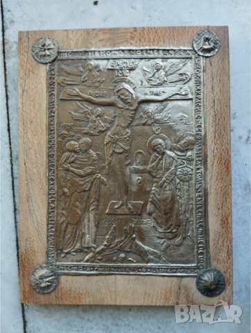 стара икона-репродукция, снимка 2 - Антикварни и старинни предмети - 42561182