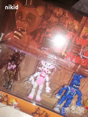 6 бр Five Nights at Freddy's Freddy Фреди нощи пластмасови играчки играчка игра фигурки, снимка 2 - Фигурки - 41431731