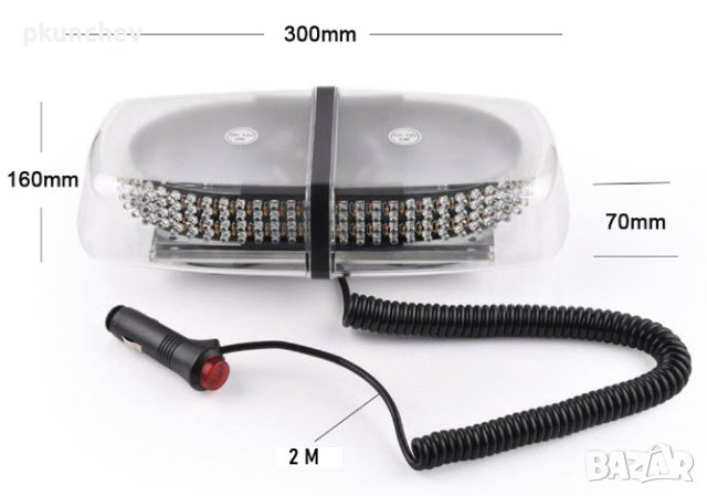 Сигнална LED лампа за автомобил, стробоскоп, авариен, снимка 7 - Аксесоари и консумативи - 40977511