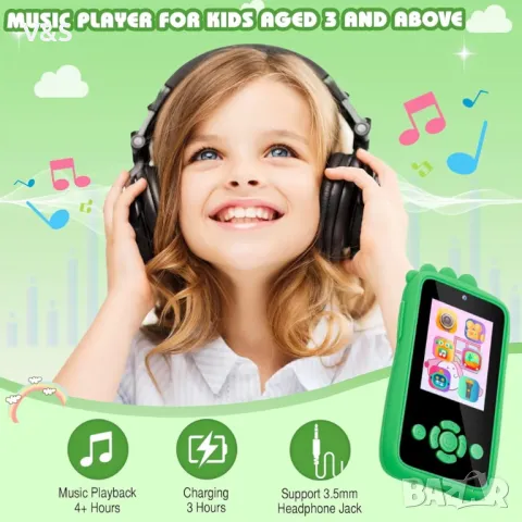 Детски мобилен телефон, 2,4-инчов дисплей, детска камера, играчка мобилен телефон с камера, функции , снимка 5 - Образователни игри - 48332731