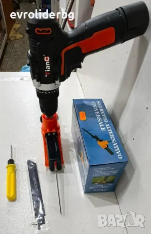 ТОП ЦЕНА!!! ПРИСТАВКА САБЛЕН ТРИОН ЗА ВИНТОВЕРТ И БОРМАШИНА., снимка 6 - Винтоверти - 49126515