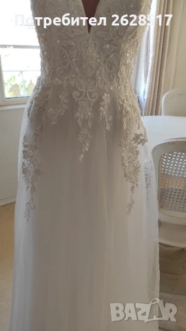 Нова булчинска рокля размер 38 S, снимка 6 - Рокли - 51027366