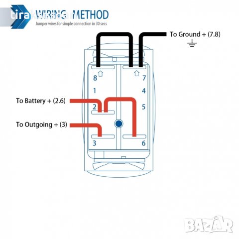 Копче Бутон За Вграждане за Халоген Задни Светлини 12-24V REAR LIGHTS, снимка 2 - Аксесоари и консумативи - 44396281