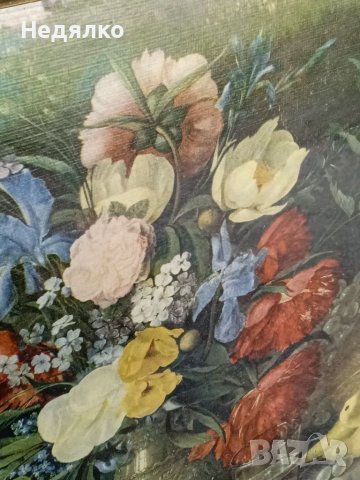 И.Хруцкий, Цветя и плодове, картина, репродукция,1965г, снимка 13 - Антикварни и старинни предмети - 40356540