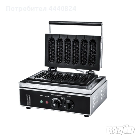Професионален компактен гофретник 1.6 kW