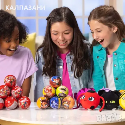 MIRACULOUS Калинката и Котарака Топка с плюшена играчка изненада Miraball M14025, снимка 5 - Кукли - 49728013