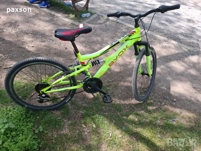 Продавам велосипед BYOX с амортисьор, 24 цола, снимка 4 - Велосипеди - 49976861