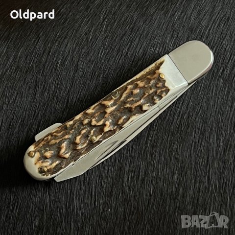 Немски сгъваем ловен нож. Три остриета. , снимка 2 - Ножове - 39431092