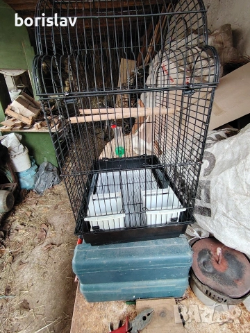 Продавам клетка за папагали. , снимка 2 - За птици - 53458351