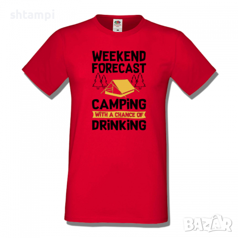 Мъжка тениска Weekend Forecast Планина,Изненада,Подарък,Поход,Връх,Хижа,