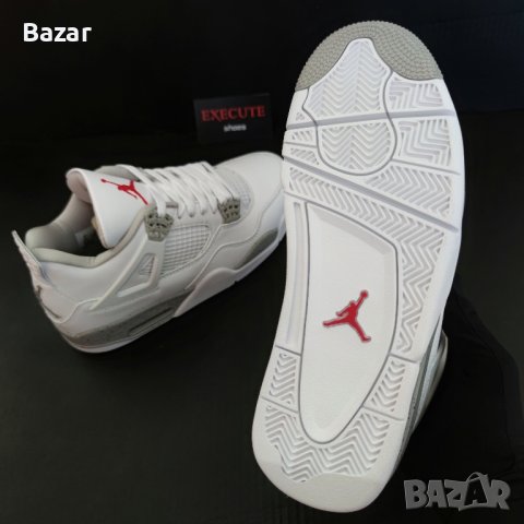 Nike Air Jordan 4 Retro White Oreo Нови Оригинални Обувки Размер 41 Номер Бели , снимка 12 - Кецове - 41681464