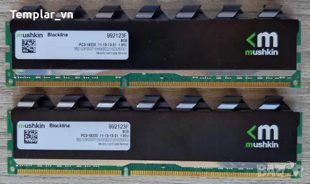 Mushkin Blackline 2x8 DDR3 2400 // Mushkin Redline 4 GB DDR3 1600 НОВ запчечатан модул.