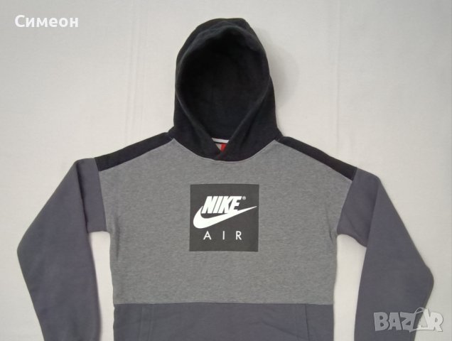 Nike AIR Hooded Sweatshirt оригинално горнище ръст 156-166см Найк, снимка 2 - Детски анцузи и суичери - 42628167