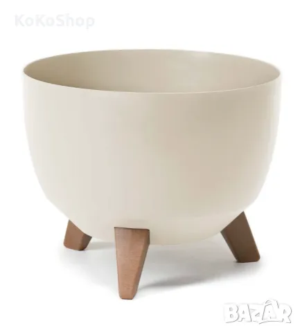 Кашпа-24,2х15 см./кашпа на крачета/пластмасова кашпа