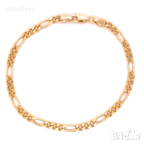 Златна дамска гривна 3,35гр. 19,0см. 14кр. проба:585 модел:33699-4, снимка 1