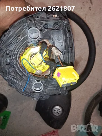 Трилъчев волан с airbag за vw polo 9n 2005-2008г., снимка 3 - Части - 48438965