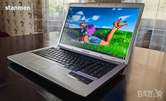 Продавам 17" лаптоп Samsung R730/4x2.4ghzThr/8gb/1000gb/мат1600x900/3чБат/DVDrw/Профилактиран  , снимка 1