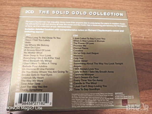 Richard Clayderman – The Solid Gold Collection (2CD) , снимка 2 - CD дискове - 53487384