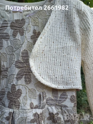 Официална рокля на цветя с болеро , снимка 3 - Детски рокли и поли - 50759923