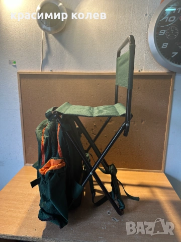 раница с вградено сгъваемо столче+прибори за хранене, снимка 4 - Екипировка - 53441714