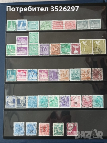 Пощенски марки от Немския райх 1876 - 1941г. и от Германия след Втората световна война, снимка 3 - Филателия - 52689940