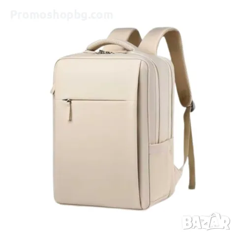 Раница за пътуване с отделение за лаптоп, водоустойчива - Черна или Бежова