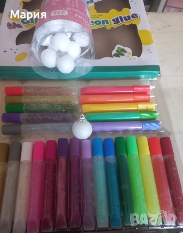 Комплект за декориране на коледни топки, снимка 2 - Коледни подаръци - 52619035