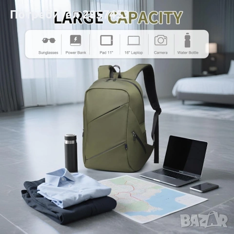 Раница за лаптоп 15.6" - Нова, снимка 6 - Лаптоп аксесоари - 53654981