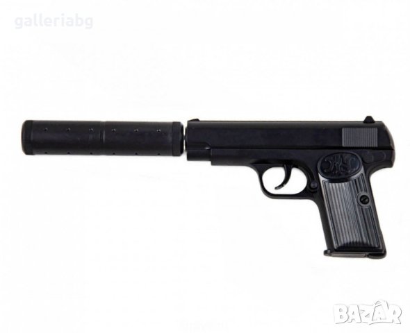 Еърсофт: Метален пистолет със заглушител К-112S AIRSOFT, снимка 2 - Други - 41394545