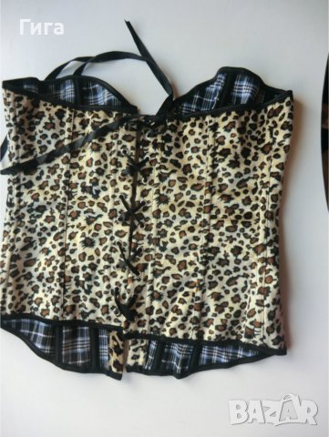 корсет леопардов принт, снимка 6 - Корсети, бюстиета, топове - 39566989