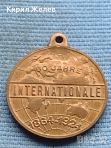 Рядък медал Германия 50г. Интернационал за КОЛЕКЦИОНЕРИ 38546, снимка 3 - Нумизматика и бонистика - 42730426