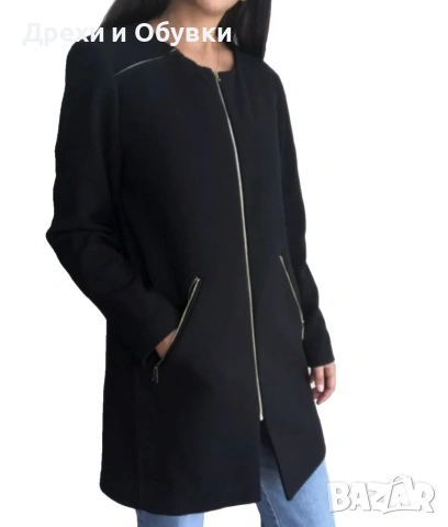 Черен издължен блейзър ZARA , снимка 13 - Сака - 51677831