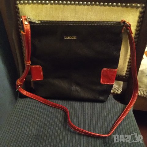 Lasocki нова чанта естествена кожа РАЗПРОДАЖБА 