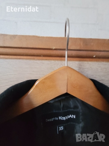 Черно палто вълна , снимка 3 - Палта, манта - 51752212