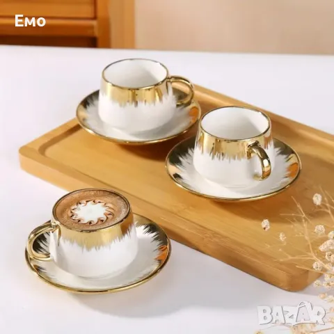 Сервиз 12 части за еспресо от порцелан, снимка 8 - Сервизи - 48326974