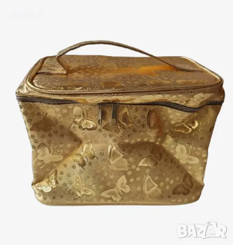 Нова дамска козметична чантичка златна или сребърна, снимка 2 - Други - 49328146