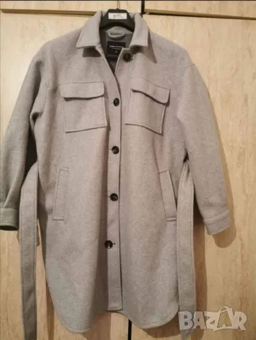 дамско сиво палто л хл