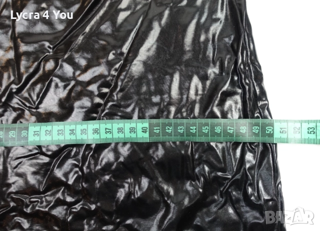 Cottelli Collection XL (EU 48-50) еротична къса рокля с кожен/мокър ефект, снимка 14 - Бельо - 52958685