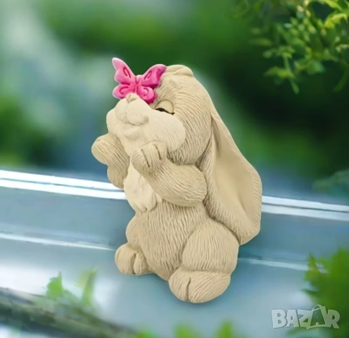 Молд зайче с пеперуда (1)