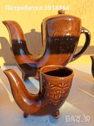 Ретро керамичен сервиз " Шатрата хан Крум", снимка 6 - Сервизи - 52925409