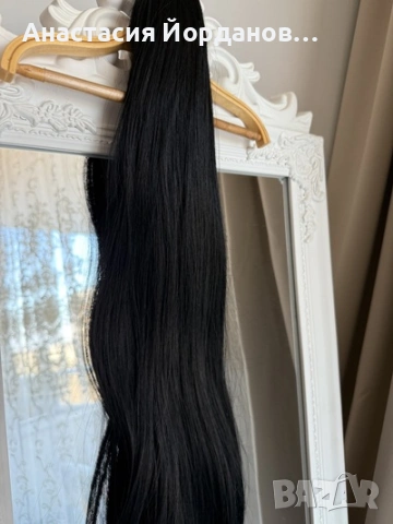 ЕКСТЕНШЪН ОПАШКА ЩИПКА ЧЕРЕН, снимка 3 - Аксесоари за коса - 53793179