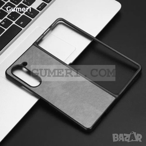 Samsung Galaxy Z Fold5 5G Предпазен Гръб - Кожа, снимка 4 - Калъфи, кейсове - 42209811