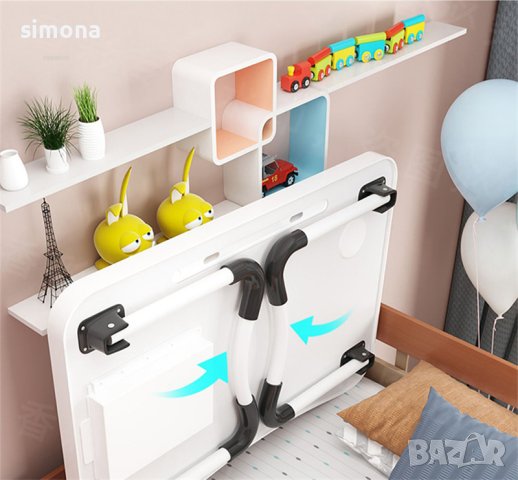 Мини детска масичка с чекмедже и място за чаша, снимка 5 - Мебели за детската стая - 42636668