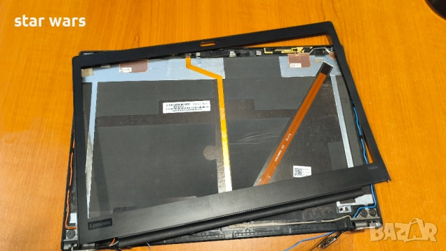 Долен и горен капак за Lenovo T480s с лентов кабел и тъчпад, снимка 4 - Части за лаптопи - 51606550