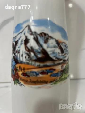 Сувенирна порцеланова ваза Bavaria, снимка 3 - Антикварни и старинни предмети - 49606196